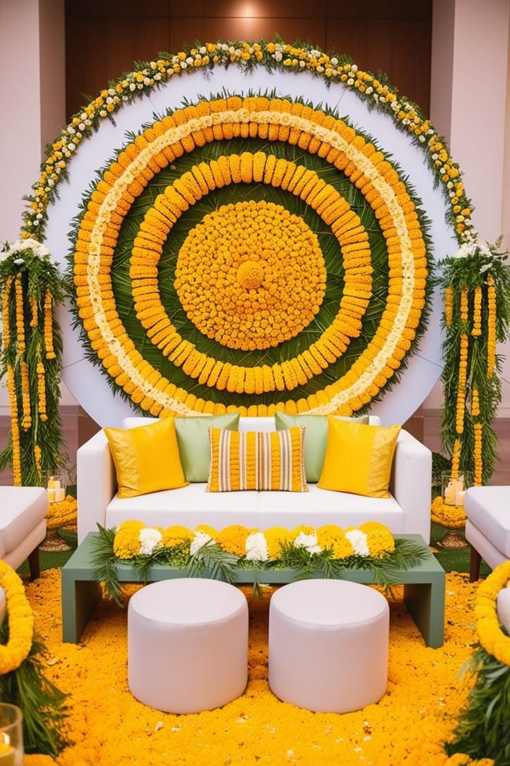 Indian Wedding Haldi Decor 2024 Indian Wedding Haldi Decor 2024